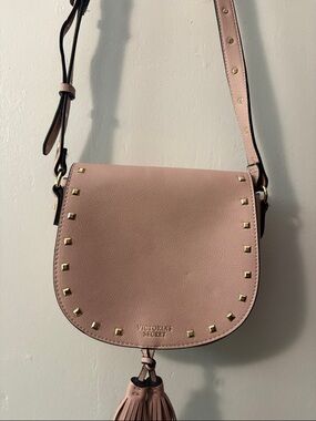 Victoria's Secret Pink Studded Tassel Crossbody Bag